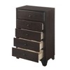 Royal Hampton Wooden Chest with 5 Spacious Drawers  , Espresso Brown - 4 of 4