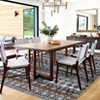 Area Rug Washable Low Pile Geometric Printed Floor Cover Non Slip Distressed Indoor Throw Rug Foldable Soft Ultra Thin Farmhouse Carpet - 3 of 4