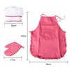 WhizMax 11 Pcs Kids Cooking and Baking Set with Apron for Girls, Chef Hat, Oven Mitt, and Other Cooking Utensils for Toddler Chef Career Role Play - 2 of 4
