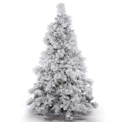 Vickerman Flocked Alberta Artificial Christmas Tree Unlit