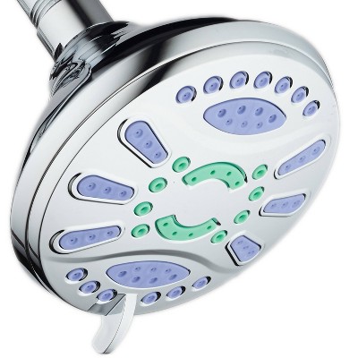 Six Setting Elite High Pressure Ultra Luxury Shower Head Chrome - AquaDance