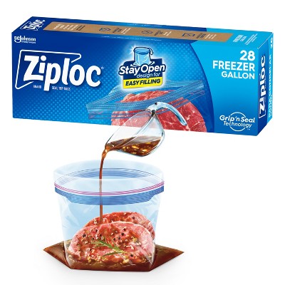 Ziploc Freezer Gallon Bags with Grip 'n Seal Technology