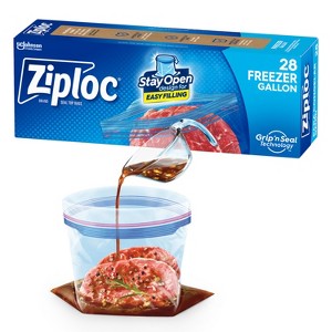 Ziploc Freezer Gallon Bags with Grip 'n Seal Technology - 1 of 4