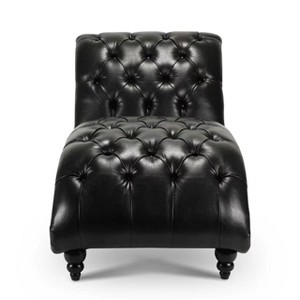 Dolonm Chaise Lounge,Armless Chaise Lounge,Velvet Accent Chair,Solid Wood Frame,220LBS Capacity for Bedroom/Living Room - 1 of 4