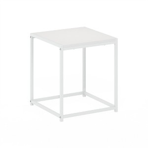 Furinno Camnus Modern Living End Table, Solid White/White - 1 of 1