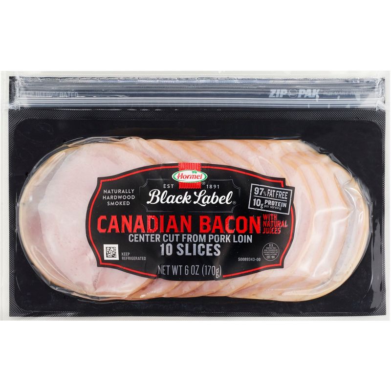 Hormel Fully Cooked Premium Canadian Style Bacon - 6oz, 1 of 6
