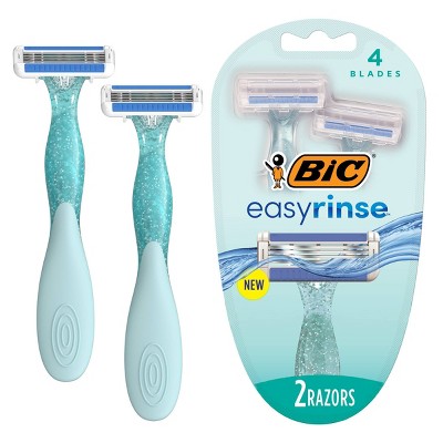 Bic Easy Rinse Women's 4-blade Disposable Razors - 2ct : Target