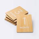 Monthly Milestone Cards - Natural Wood - Cloud Island™