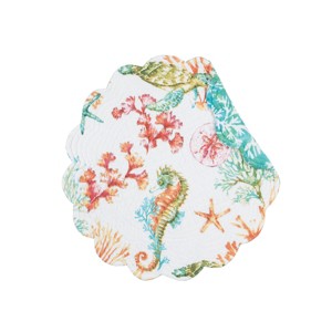 C&F Home Chandler Cove Round Placemats Set of 6, 17" - 1 of 4
