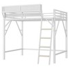 Lycvki Metal Loft Bed with Ladder and Storage Shelves - 2 of 4