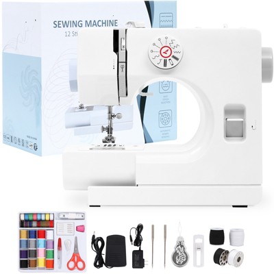 Skonyon 12-stitch Compact Portable Sewing Machine With Protective Cover ...