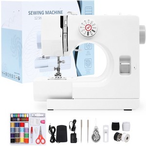 SKONYON 12-Stitch Compact Portable Sewing Machine with Protective Cover - 1 of 3