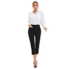 Womens Golf Pants Business Casual Capris Stretch Lightweight Quick Dry Capri Work Yoga Dress Pants with Pocket - 3 of 4