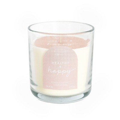 11oz Glass Healthy + Happy Candle - Beautifully Balanced