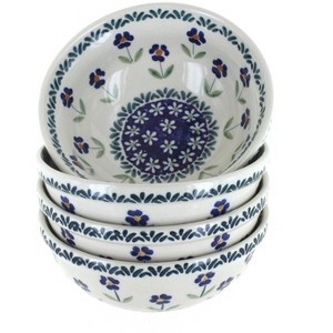 Blue Rose Polish Pottery M089 Manufaktura Dessert Bowl Set - 1 of 2