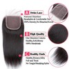 Jessie's Wig 12-20 Inch Lace Frontal Straight 4x4 Natural Black 1 Pc/Pack - 4 of 4