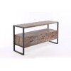 60" Wood Media Console Table with 3 Drawers Spacious, Storage TV Stand with Open Shelf, Buffet Table for Living Room or Entryway - 3 of 4