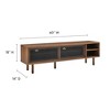Modway Kurtis 65" TV Stand – Modern MDF and Particleboard Entertainment Console in Walnut for Living Rooms - 3 of 4