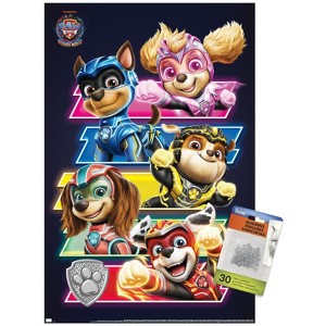 Trends International Paw Patrol: The Mighty Movie - Bars Unframed Wall Poster Prints - 1 of 4