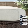 LayinSun Wicker Patio Furniture Set with Fire Pit Table, Classis Outdoor Conversation 360 Degree Swivel Chairs Set with Coffee Table - 3 of 4