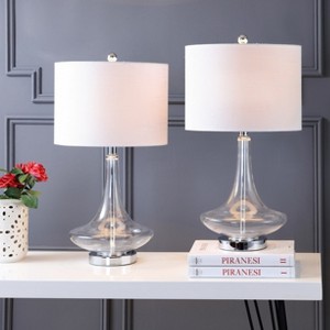 JONATHAN Y Cecile Glass Teardrop LED Table Lamp - 1 of 4