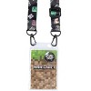Minecraft Character Head Toss Multi-Use Lanyard Clear ID Badge Holder - 2 of 4