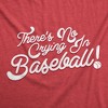 No Crying In Baseball T Shirt Funny 80s Shirts Retro Sports League Tee - Crazy Dog Men's T Shirt - image 2 of 4