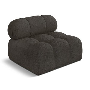 Meridian Furniture,Ames Boucle Fabric Armless - 1 of 4