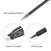 Unique Bargains Plastic Oval Clip Golf Scoring Pencils with Eraser Black 10 Pcs - 4 of 4