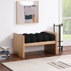 Meridian Furniture,Waverly Boucle Fabric Bench - 2 of 4