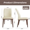 Ora Maison Medieval Style Dining Chairs Set, Upholstered Seat with Padded Cushion, Wooden Frame & Legs, Easy Assembly Accent Chairs for Dining Room - 4 of 4