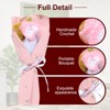Unique Bargains Decorative Handmade Knitted Artificial Carnation Crochet Bouquet - 3 of 4