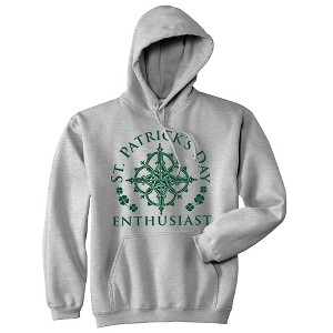 St Patricks Day Enthusiast Hoodie Funny St Patricks Day Parade St. Paddys Celtic Graphic Sweatshirt - Crazy Dog Hoodie - 1 of 4