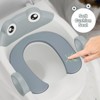 Toddler Potty Training Seat with Step Stool Ladder - Anti-Slip Pads, Adjustable Height Legs & Handles for Boys/Girls, Non-Slip Wide Step - 3 of 4