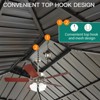 Garvee Hardtop Gazebo with Double Metal Roof, Aluminum Alloy Frame, and Net and Curtain, Permanent Building of Backyard Luxury - 3 of 4