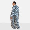 Rebdolls Women's Quinta Linen Abstract Print Button Front Blouse - 3 of 3