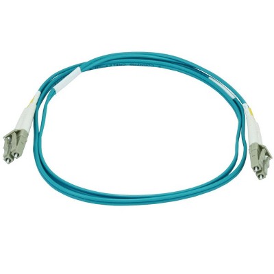 Monoprice 10Gb Fiber Optic Cable - 6 Meter - Aqua, LC/LC, OM3, Duplex (50/125 Type), Corning, Ideal For Use in 10 Gigabit Ethernet (GbE) Networks