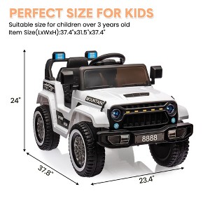 12V Kids Ride on Truck Car, Electric Vehicles with Parent Remote Control, 3 Speeds Kids Ride on Toy with Music, Horn, Spring Suspension - 1 of 4