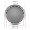 Unique Bargains Round Mesh Trim Subwoofer Grille Horn Speaker Protective Cover Silver Tone 2 Pcs - 4 of 4