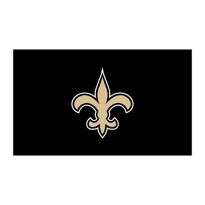 Full Color PVC Mat, 16" x 28", New Orleans Saints