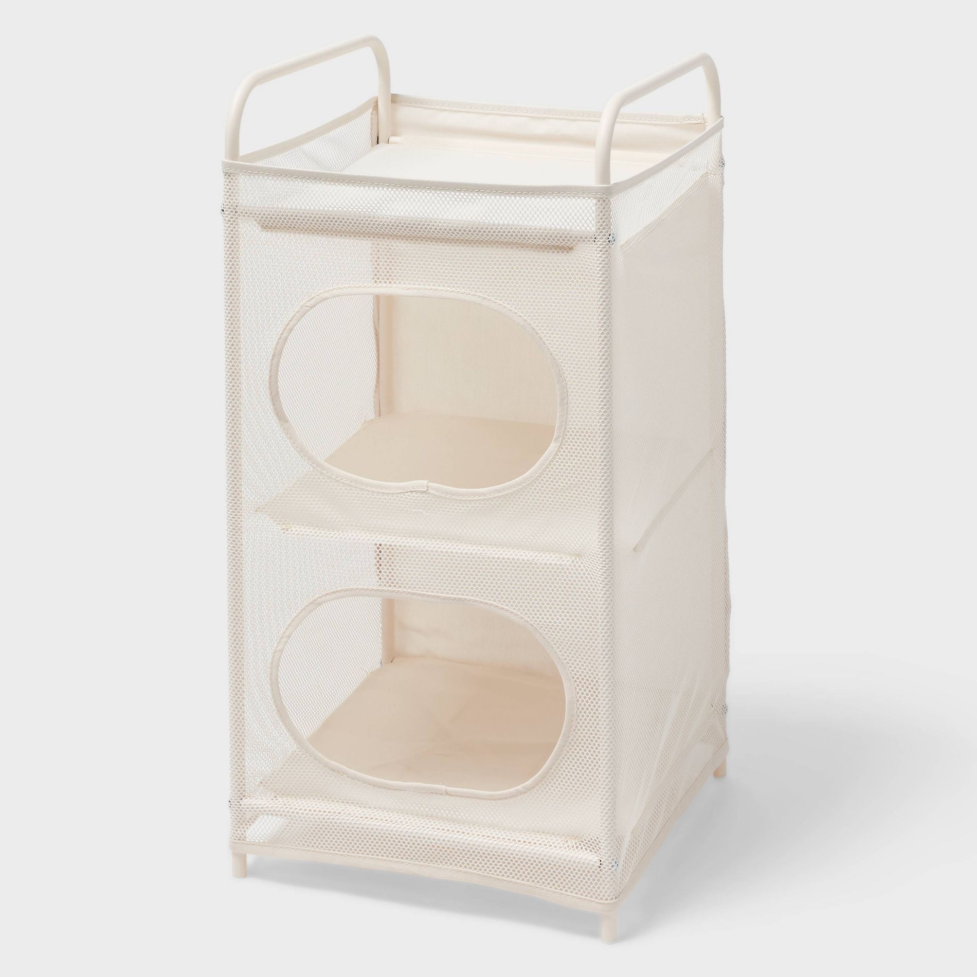 2 Tier Flexible Tower Storage Ivory - Brightroom™