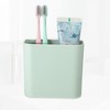Unique Bargains Wall Mount Toothbrush Holder 4.65"x2.48"x4.25" 1 Pc - 4 of 4