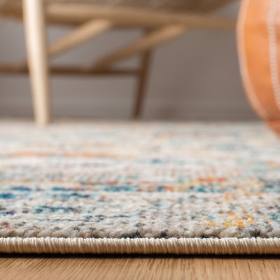 Elegant Metro Modern 2'2" x 14' Grey & Gold Synthetic Runner Rug