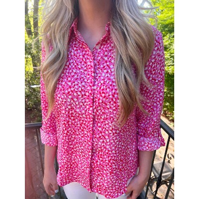 Women's Bonbon Combo Woven Blouse - Renuar