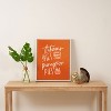 Chelcey Tate Autumn Skies And Pumpkin Pies Orange Framed Art Canvas - Society6 - 3 of 3