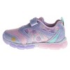 Disney The Little Mermaid Girls' Hook and Loop Light Up Fashion Sneakers. (Toddler/Little Kids) - 2 of 4