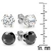 Steeltime Ladies stainless steel 8mm ball stud earrings - 3 of 4