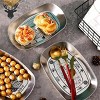 Slickblue Decorative Farmhouse Serving Tray, Silver Finish, Vegetable or Coffee Design for Tabletop or Kitchen - 2 of 4
