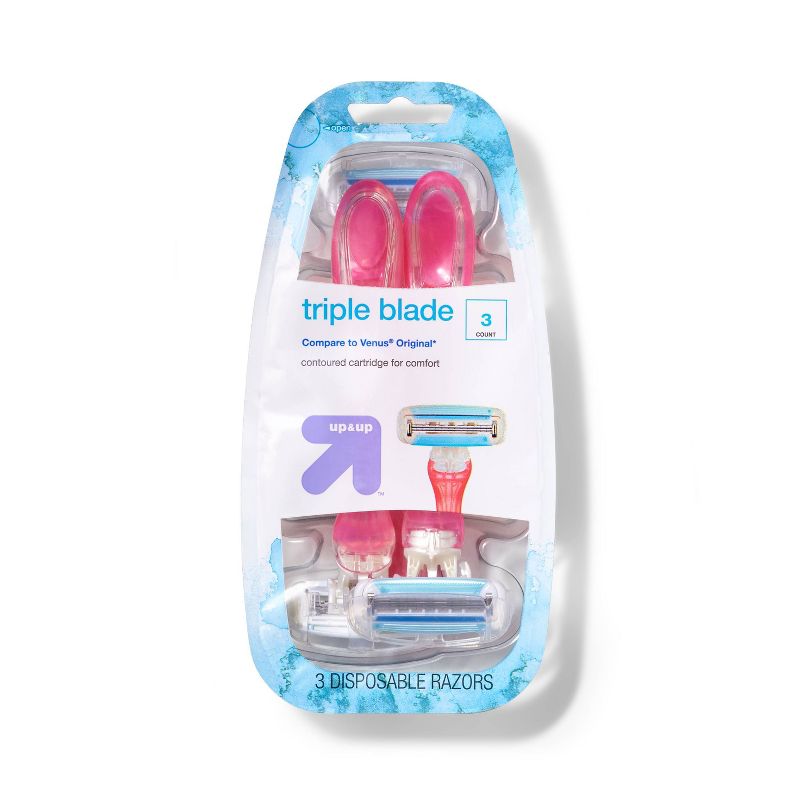 Women&#39;s Triple Blade Surround Disposable 3ct - up &#38; up&#8482;, 6 of 9