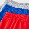 Toddler Boys' 3pk Fun Shorts - Cat & Jack™ Red/Gray/Blue - 3 of 4